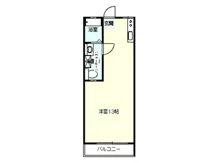 シティハイムパインズ(ワンルーム/2階)の間取り写真