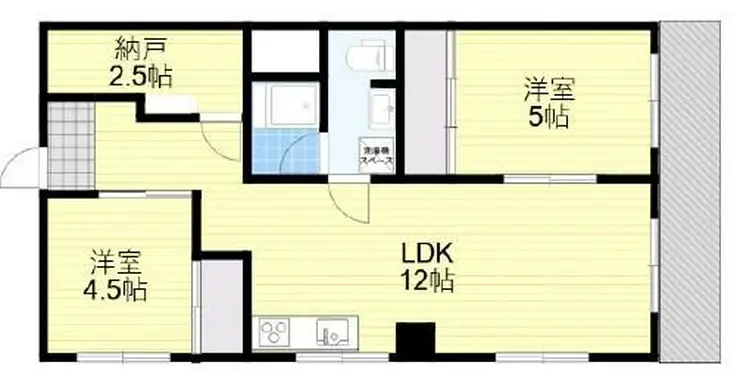 リンデンハイム白山 2階階 間取り