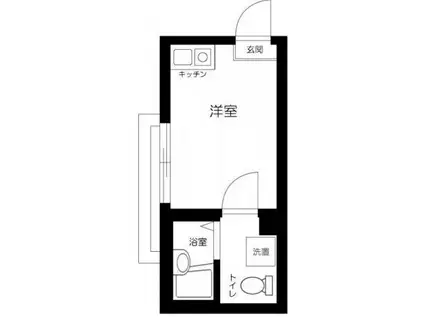 APT西新井(ワンルーム/1階)の間取り写真