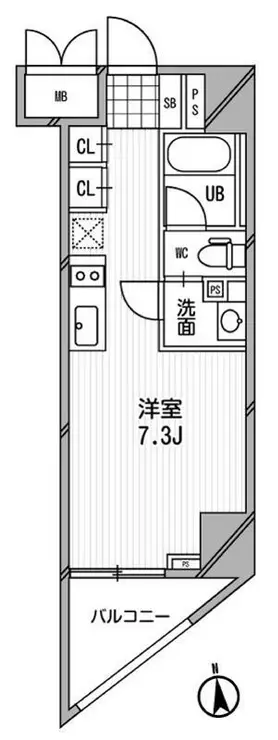 アーデン芝公園 7階階 間取り