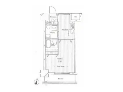 フィットエル仙台一番町(1K/12階)の間取り写真