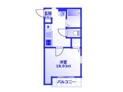 グラード大宮(1K/1階)の間取り写真