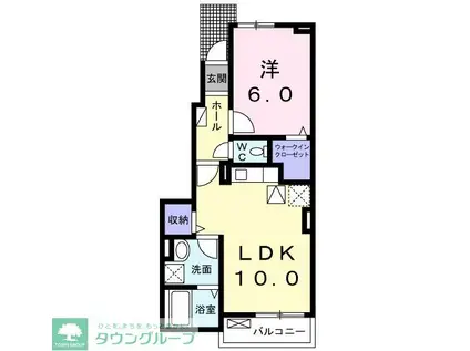 アイビー ヴィラ 南葉山(1LDK/1階)の間取り写真