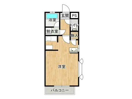 ルナハイツPART5(1K/3階)の間取り写真