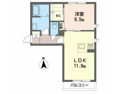 SOMMA NOVA (1LDK/1階)の間取り写真