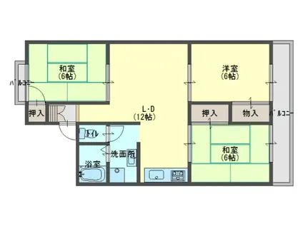 ジェンティール立石I(3LDK/2階)の間取り写真