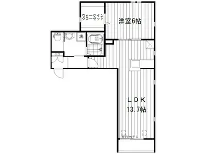 PARCHILL哲学堂(1LDK/1階)の間取り写真