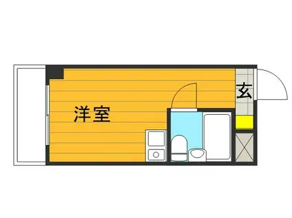 パルタージュ立川(ワンルーム/5階)の間取り写真