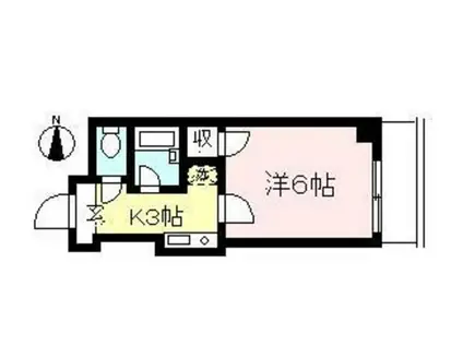 ヴィラベルデK&Y(1K/1階)の間取り写真