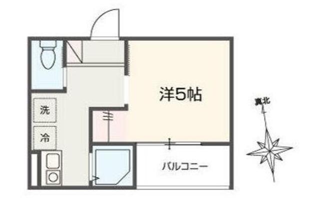 MELLAS矢川IV(1K/3階)の間取り写真
