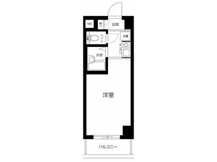 スカイコート駒場東大前(ワンルーム/5階)の間取り写真