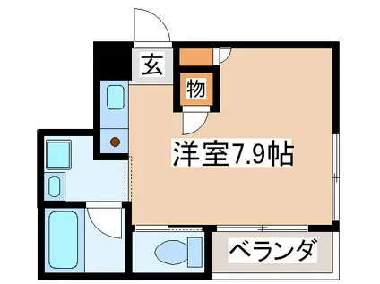 湘南EMハウス(ワンルーム/2階)の間取り写真