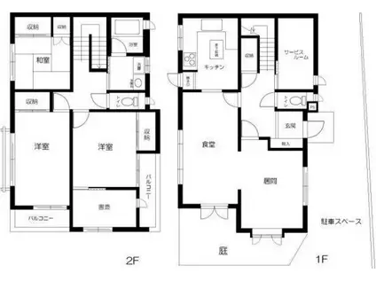 アネスタK(3SLDK/1階)の間取り写真