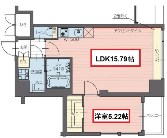プレジオ長田(1LDK/2階)の間取り写真