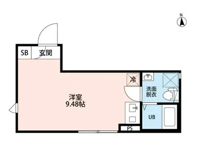 CICADA RESIDENCE OGIKUBO(ワンルーム/2階)の間取り写真