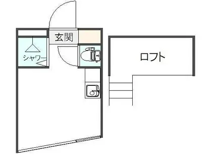 SOLID MINIMAL(ワンルーム/4階)の間取り写真
