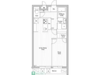 アーバンパーク東向島(1LDK/4階)の間取り写真