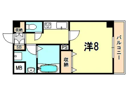 リアライズ神戸ウエスト(1K/3階)の間取り写真
