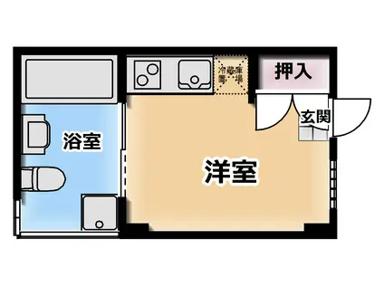 京都みやび(2K/1階)の間取り写真