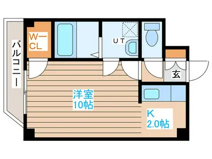 パラッツオ884(1K/7階)の間取り写真