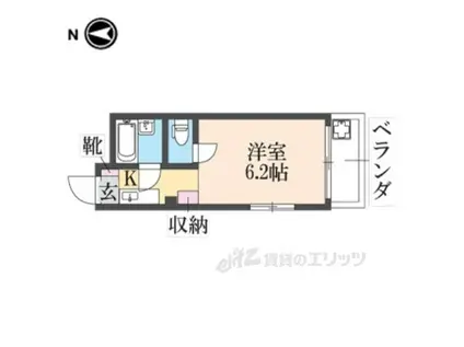 田中マンション(1K/2階)の間取り写真
