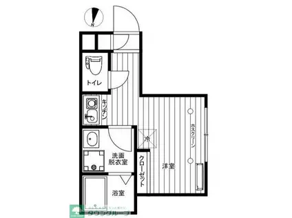 FIELDII(ワンルーム/2階)の間取り写真
