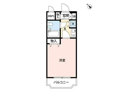 ホーユーコンフォルトステーションプラザ神戸西(1K/10階)の間取り写真