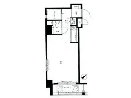 エスポワール箱崎III(1K/6階)の間取り写真