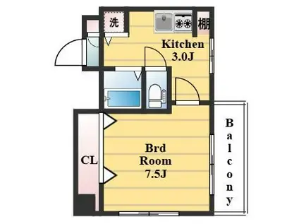 中村ビル(1K/5階)の間取り写真