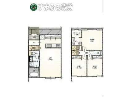 コロニーK(3SLDK/1階)の間取り写真