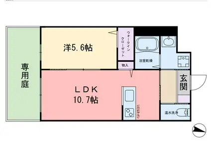カーサ・グラン伊都(1LDK/1階)の間取り写真
