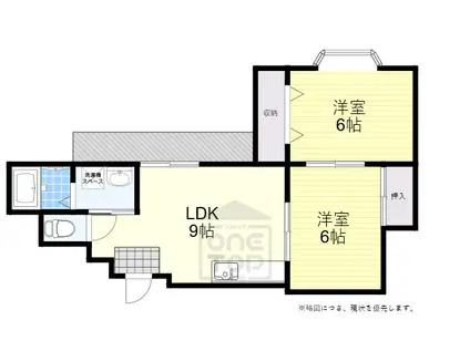 ヴェールアッシュ(2DK/1階)の間取り写真