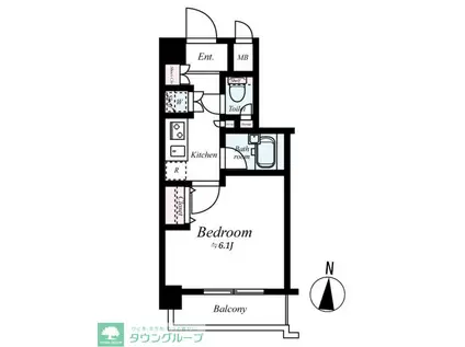 ステージファースト新中野(1K/3階)の間取り写真
