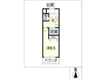 TSドリーム名駅南(1K/5階)の間取り写真