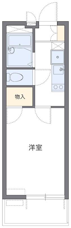 TYベルツリー(1K/1階)の間取り写真