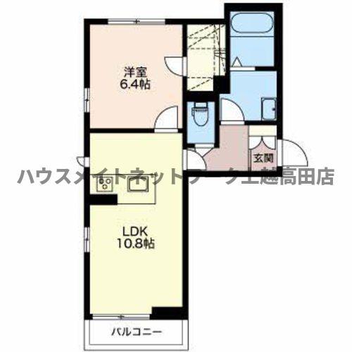 エル ソル2(1LDK/3階)の間取り写真