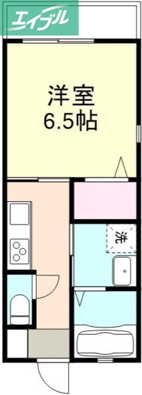 COURT CLAN A棟(1K/2階)の間取り写真