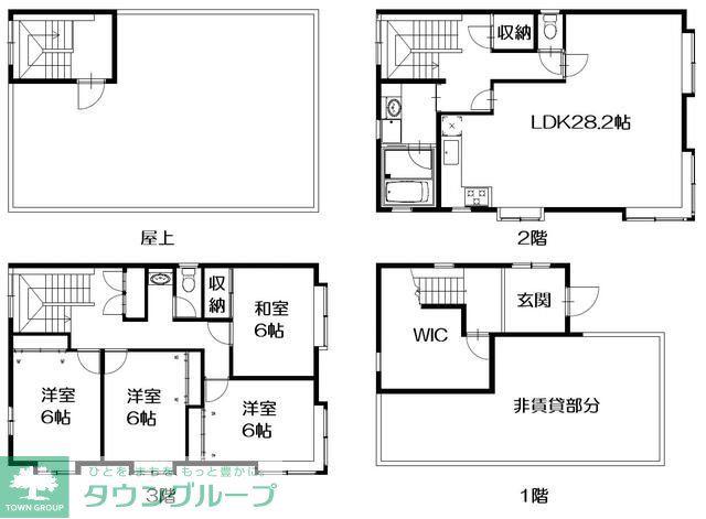 STマンション2(4LDK/1階)の間取り写真