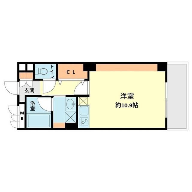 アシュラン アパルトI・II(ワンルーム/3階)の間取り写真