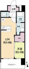 セレニテ難波グランデシュッド(1LDK/7階)の間取り写真