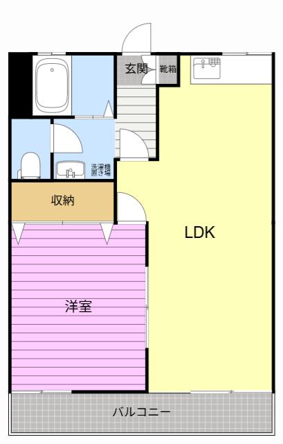 サンテラス N(1LDK/2階)の間取り写真