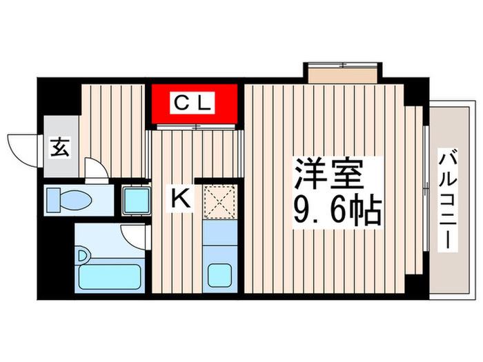 アドバンス西葛西(1K/8階)の間取り写真