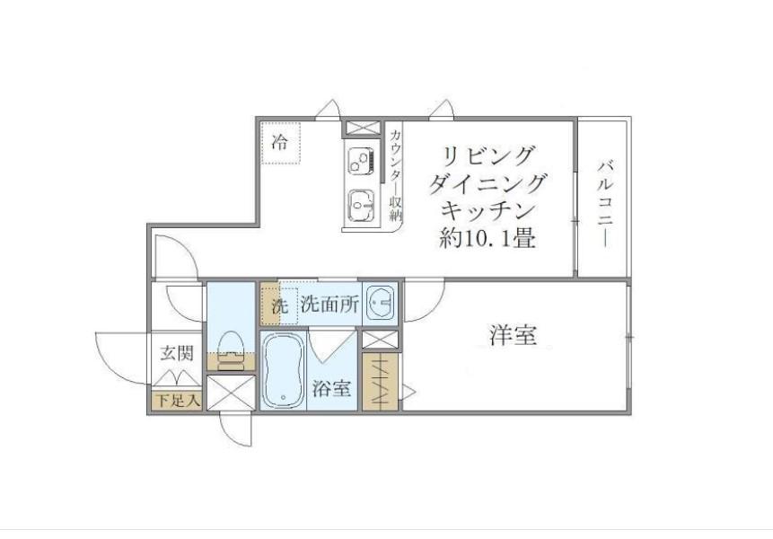 キャナルステージ(1LDK/3階)の間取り写真