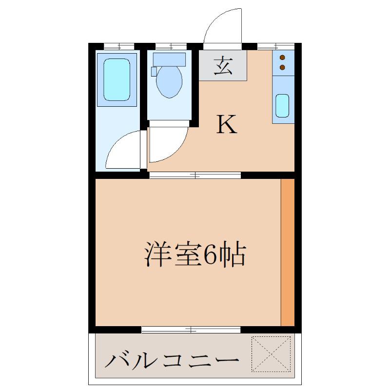 コーポマコ(1K/1階)の間取り写真