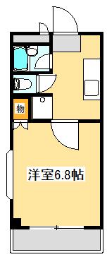 ネオシティー富沢(1K/3階)の間取り写真