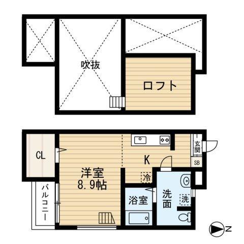 駿ーSHUN-(ワンルーム/1階)の間取り写真