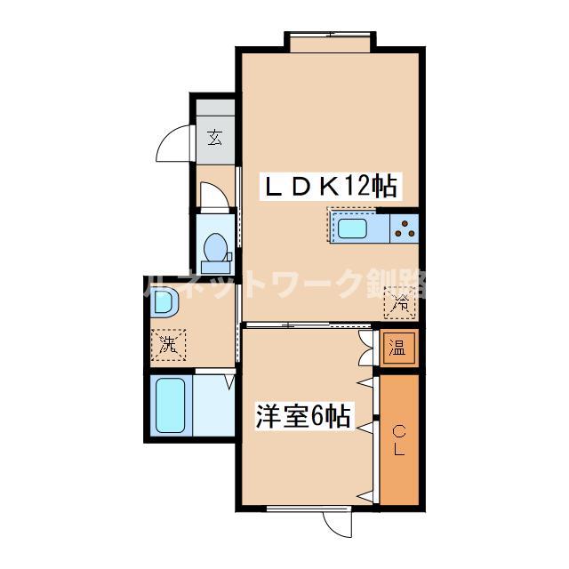 メゾン レーヴ(1LDK/1階)の間取り写真