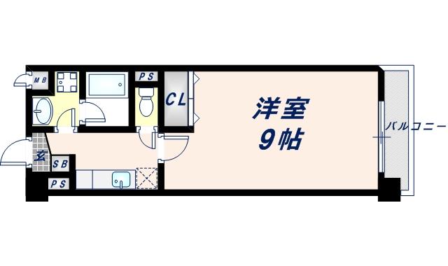 ETOILE FILANTE(1K/2階)の間取り写真