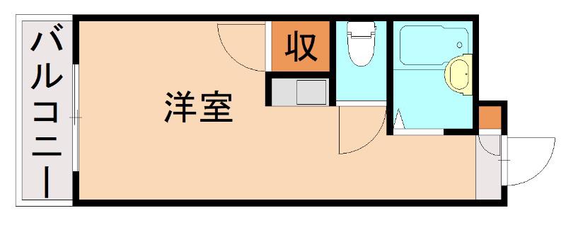 メゾンドサンティエ(1K/4階)の間取り写真