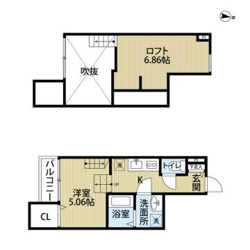 ソレイユ井尻(ワンルーム/1階)の間取り写真